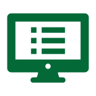 monitor/checklist icon